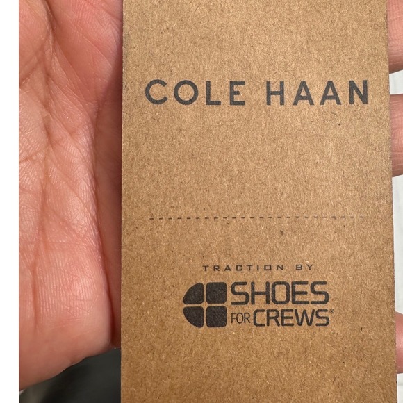 Cole Haan Shoes for Crews Black Leather Chelsea Boots W25099 Slip Resistant 7B - Picture 6 of 10